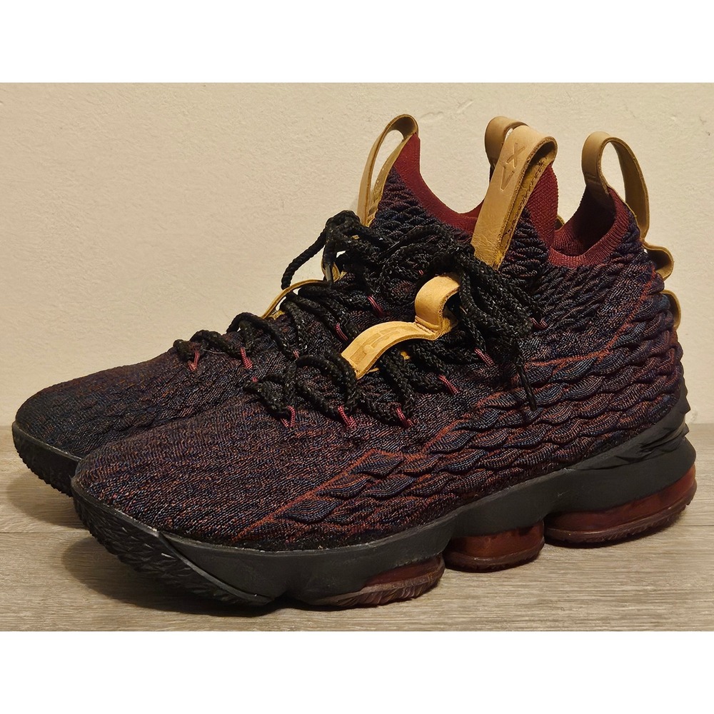 Nike LeBron 15 New Heights Mens Basketball Shoes Teal Red 897648-300 Size 9.5
